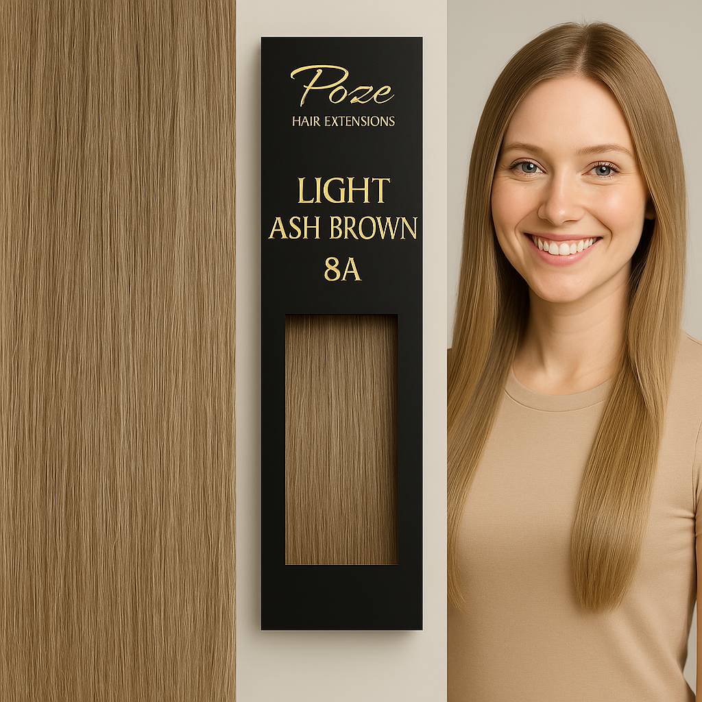 Tape-In Hair Extensions Standard - 8A Light Ash Blonde