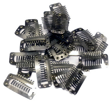 Single Clips Silver - 12pcs