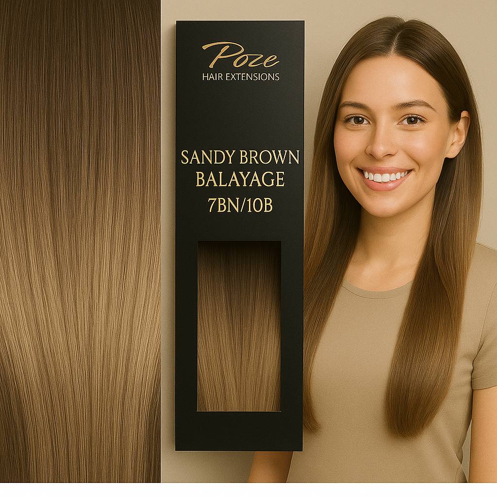 Keratin / Nail Hair Premium - 7BN/10B Sandy Brown Balayage
